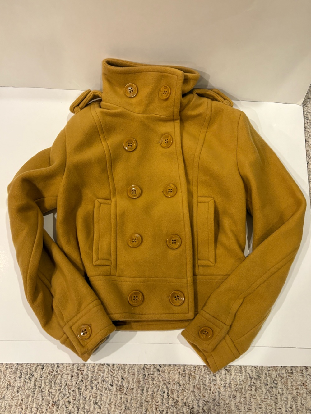 Brand New Forever 21 Mustard Winter Jacket Size S